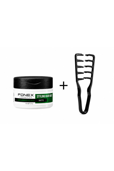 Fonex FNX Barber Hair Styling Wax Matte Effect 150 ml + Mucizevi Tarak