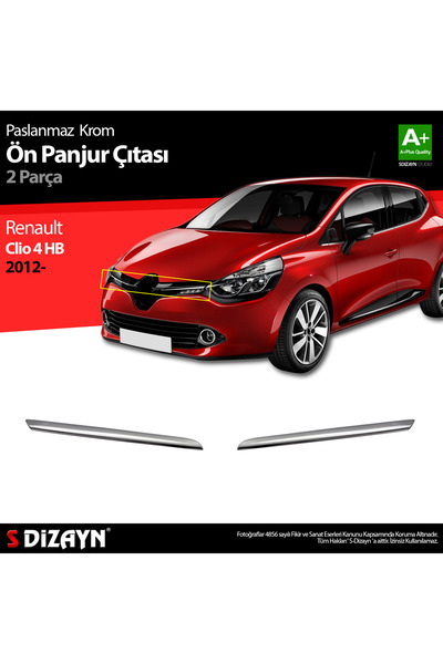 S Dizayn S-Dizayn Renault Clio 4 HB Krom Ön Panjur 2 Prç. 2012-2019 7019180