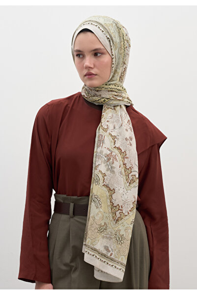 Freshscarfs Soft Yeşil Arıane Desen Şal