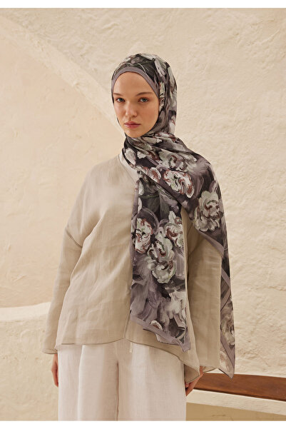 Freshscarfs Antrasit Lavinia Desen Rami Şal