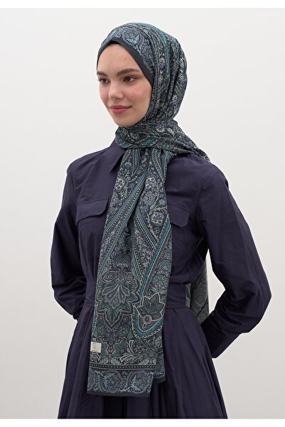 Freshscarfs Mavi Petra Desen Şal