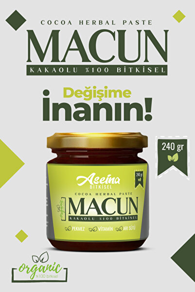 Aseina Kakaolu Pekmez, Arı Sütü Bal Vitaminli Bitkisel Macun 1 SET