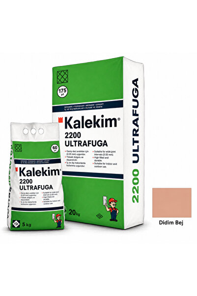 Kalekim Didim Bej Renk Derz 2200 ULTRA FUGA Silikon Katkılı, Yüksek Performan...