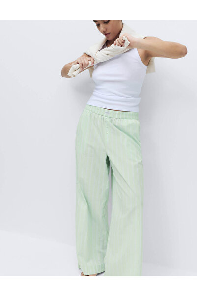 Marks & Spencer Çizgili Geniş Paça Pijama Altı