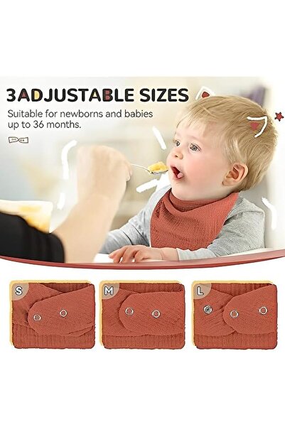 Arabest Baby Muslin Bandana Drool Bibs,Soft Muslin Cotton, Absorbent & Adjust...