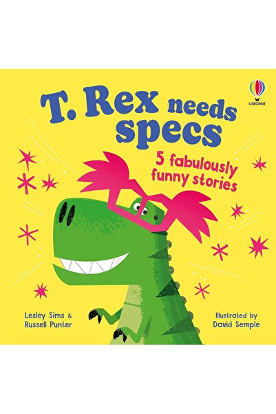 Usborne Children's book, Usborne, T. Rex needs specs, 3+ years