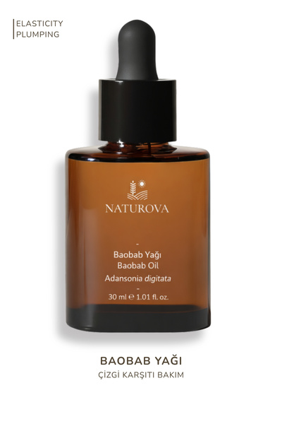 NATUROVA Baobab Yağı %100 Saf, Soğuk Sıkım, 30 ml