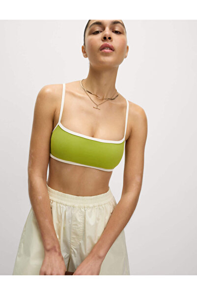 Marks & Spencer Kontrast Trim Yuvarlak Yaka Bikini Üstü