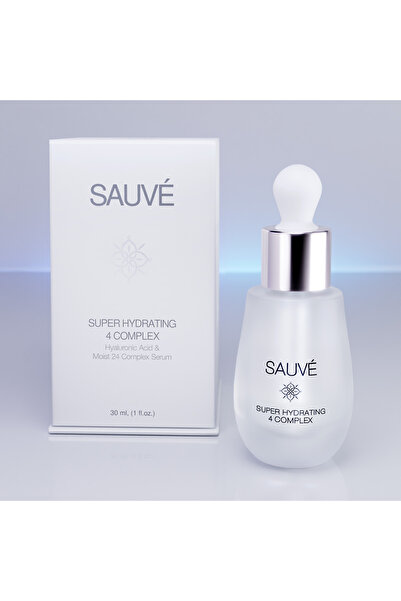Sauvé Super Hydrating 4 Complex 30 ml - Complex de Hidratare Intensiva a Tenului cu Acid Hialuronic 4M, Castravete, Betaina si Moist24, Produs pentru Skincare