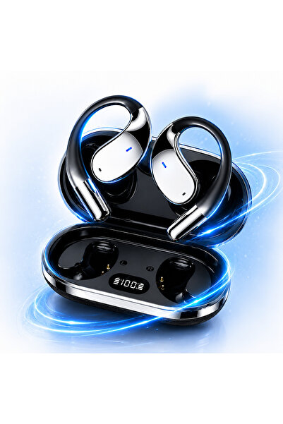 IBESPHERE Căști Wireless Open-Ear, Bluetooth 5.4, Autonomie Extinsa, Design E...
