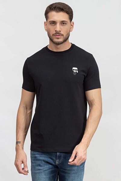 Karl Lagerfeld Erkek Bisiklet Yaka T-Shirt Parlement Mavi