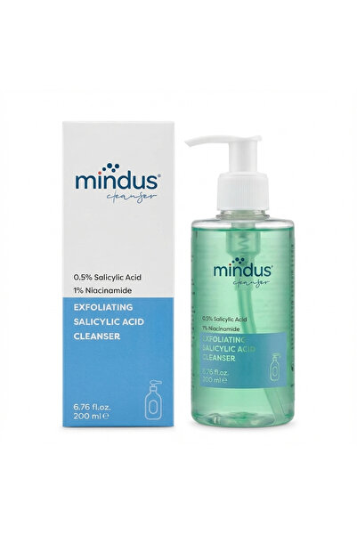 mindus جل منظف مضاد للرؤوس السوداء للبشرة الدهنية والمختلطة 200 مل