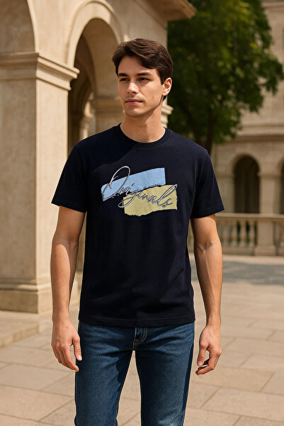 MARKAPIA Muškarac 100% pamuk okrugla kragna Štampano T-shirt