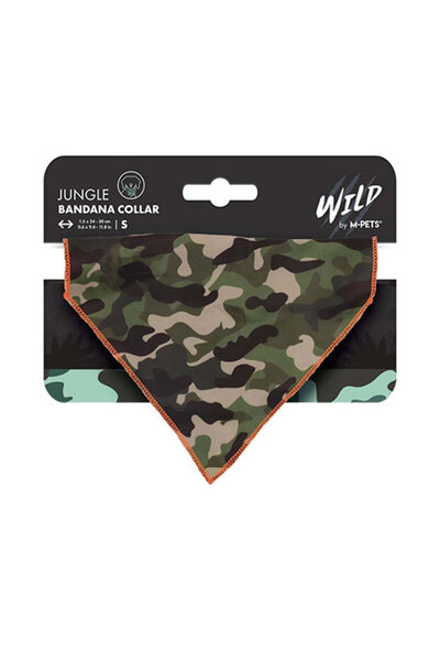 M-PETS Wild Jungle Bandana Cat and Dog Collar Small 13X9 cm