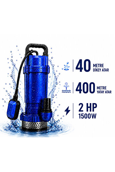 OPTIVEX 2 Hp Şamandıralı Dalgıç Su Pompası Su Motoru 4OMt Dik Atar