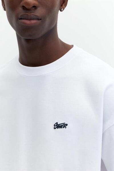 Pull & Bear STWD logolu salaş t-shirt