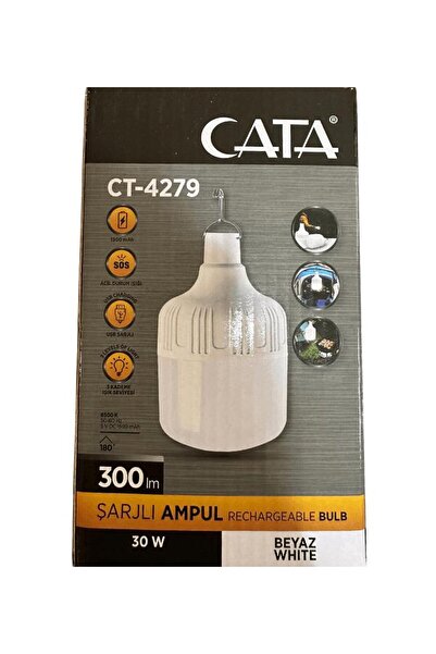 Cata NOAS 30w Şarjlı Led Ampul 4 Fonksiyonlu C