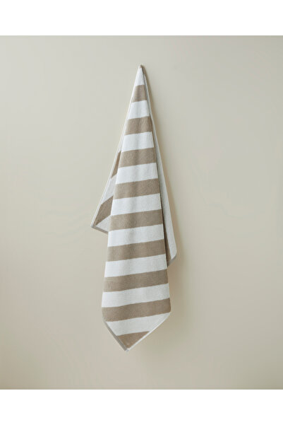 English Home Diagonal Pamuk Banyo Havlusu 90x150 cm Bej