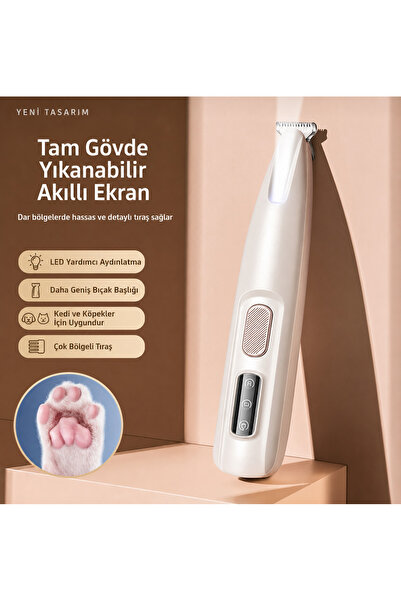 Exelox Kedi Ve Köpekler Için Profesyonel Tıraş Makinesi(PATİ VE HASSAS BÖLGEL...