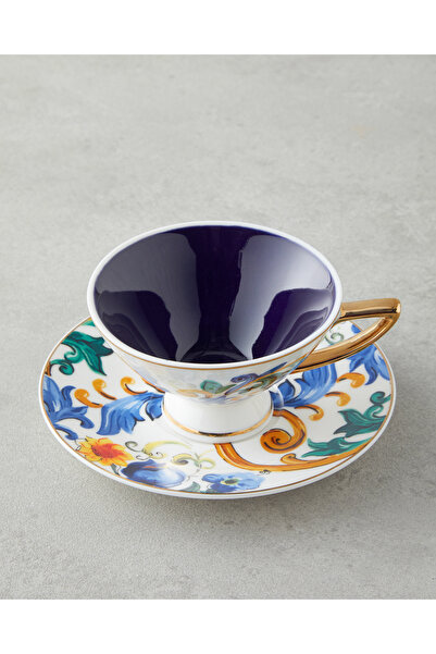 English Home Azalia New Bone China 4 Parça 2 Kişilik Kahve Fincan Takımı 90 ml Renkli