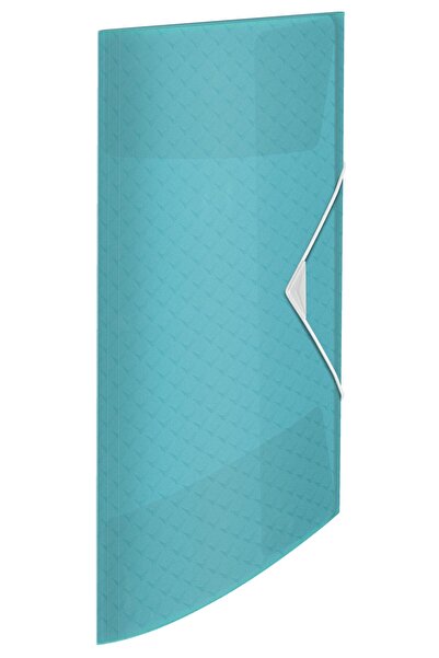Esselte Dosar din plastic cu elastic albastru, 150 de foi, COLOUR'BREEZE