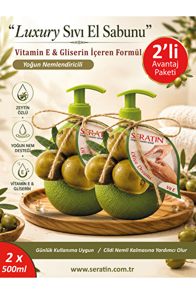 Liquid Hand Soap Olive Dreams 2x500ml