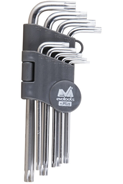 EvoTools Professional Torx cu orificiu ETP 9 bucăți - Dimensiune T10-T50 mm