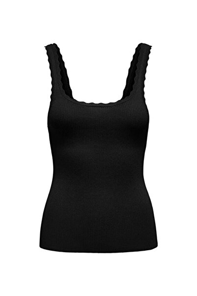 ONLY ONLGEMMA SL U-NECK KNT NOOS Γυναικείο μαύρο πουλόβερ - 15314659