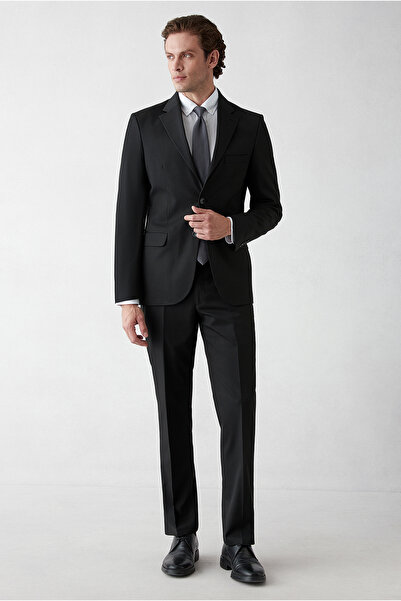 Kiğılı 7 Drop Slim Fit Costum drept din Lycra cu guler mono