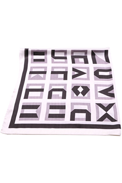 Joolar Esarfa dama, de plaja sau promenada, 90 x 90, imprimeu patrate colorbl...