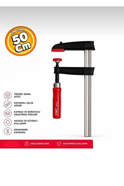 CMC Tools CMC6932 F Tipi Güçlü Marangoz İşkence Sıkıştırma Mengene Kıskaç 80x...