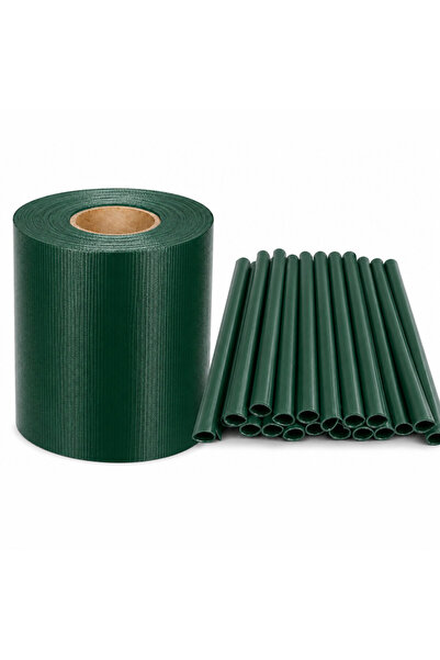 PROCART Bandă de intimitate pentru gard, 19 cm x 35 metri, 450 g/m², 20 cleme...
