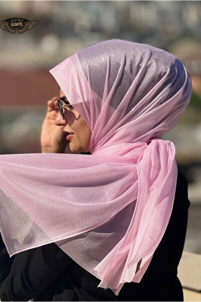 ALDAIYR Silvery Chiffon Shawl