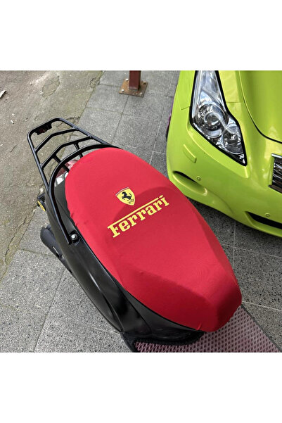 CEBECİOTO Husa pentru motocicleta FERRARI RED D cu model PE bumbac moale - Co...