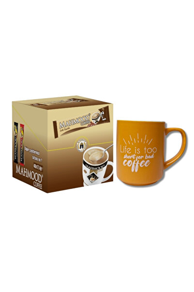 Mahmood Coffee 48 قطعة وكوب - 3 في 1 قهوة سريعة التحضير مع رغوة الحليب