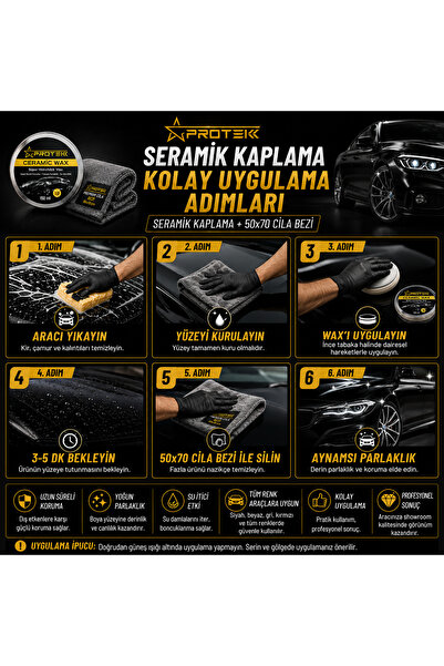 PROTEK Seramik Kaplama + Cila Bezi