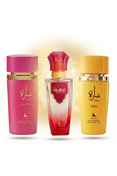 Ayelet Set de 3 parfumuri orientale pentru femei 100ML - Sara Candy + Mohara ...