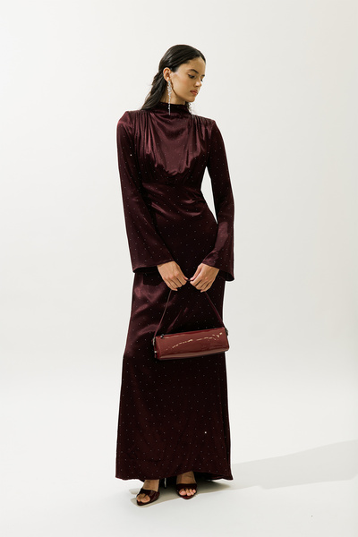 Manuka MILA STONE ABENDKLEID BORDO