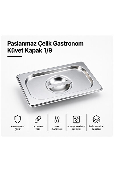 Natsan Paslanmaz Çelik Gastronom/gastronorm Küvet Kapak 1/9