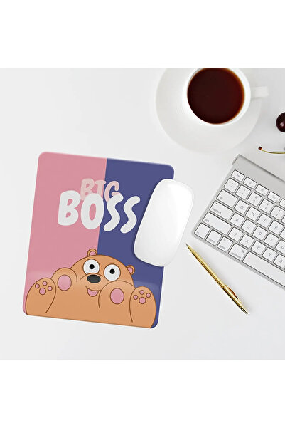 Özer Store Ορθογώνιο Mouse Pad με σχέδιο αρκουδάκι και στήριγμα καρπού