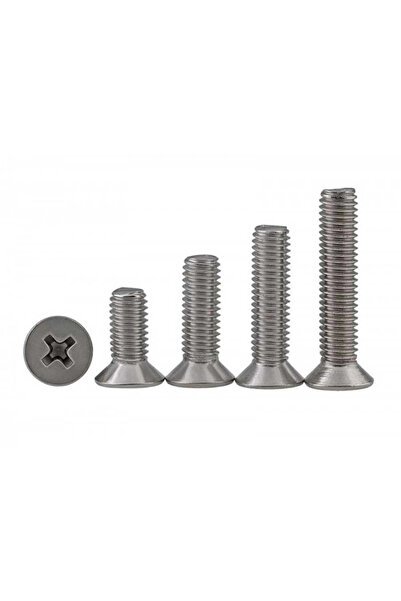 eğiteklab 25 adet M3x8 mm YHB (Yuvarlak Havşa Başlı) Vida