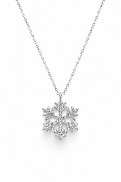 Lucente Jewellery Ženska ogrlica sa posebnom kutijom - Ogrlica sa bijelim snj...