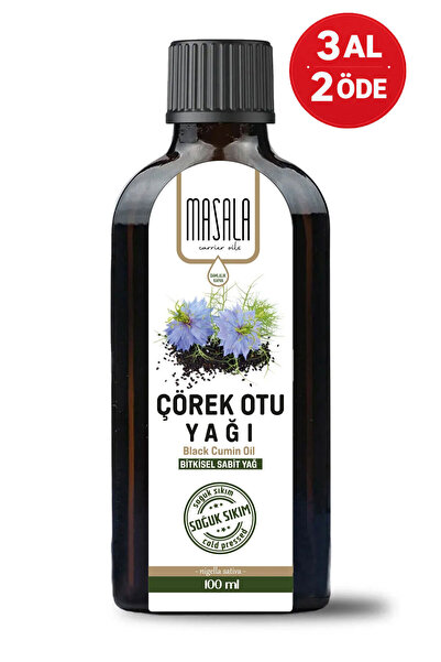 Masala Soğuk Pres Çörekotu Yağı 100 ml | Yerli Burdur Tohumu