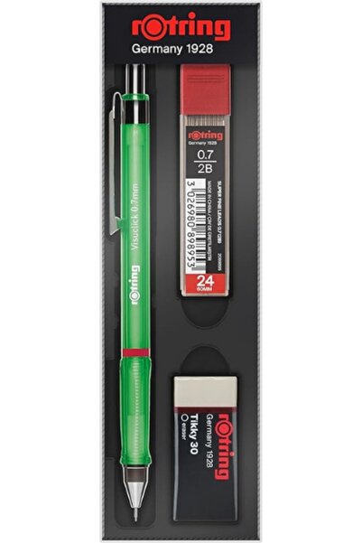 Rotring مجموعة أقلام رصاص خضراء من Visuclick مكونة من 3 قطع للمدرسة
