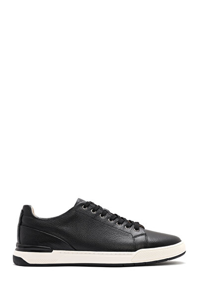 Derimod Erkek Siyah Bağcıklı Deri Sneaker 25SFD611118