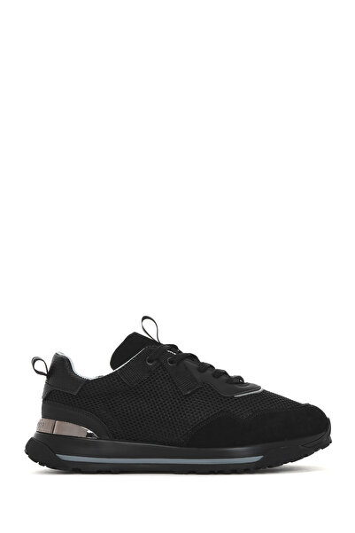 Derimod Schwarzer Herren-Schnürsneaker aus Leder 25SFD756114