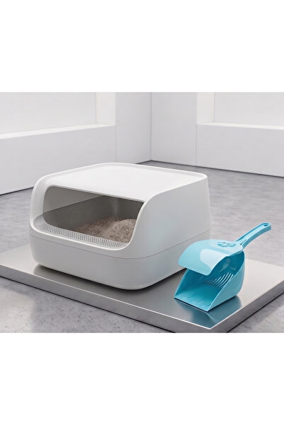 Harika bir ev Covered Cat Litter Shovel Blue