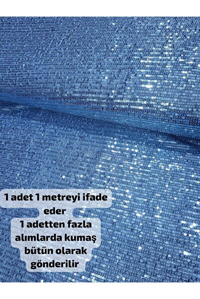 Home Zara Payet Kumaş Giyimlik, Süslemelik alanlar için uygundur ( Mavi 100 x...
