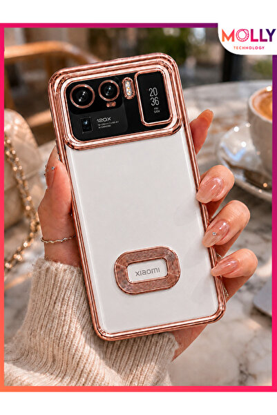 Molly Xiaomi Mi 11 ULTRA İçin Kenarları Rose Lens Koruyuculu Lou Lazer Şeffaf...