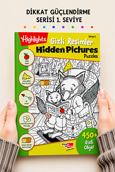Dikkat Atölyesi Yayınları Hidden Pictures Gizli Resimler Seviye 1